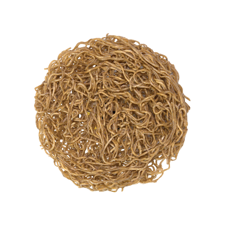 บะหมี่ผสมงาดำอบแห้ง เส้นกลม